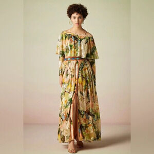 NWT Verb by Pallavi Singhee floral maxi Skirt Sz Small